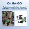 Hybrid - Most Compact All Terrain Knee Scooter for Adults for Foot Surgery Heavy Duty Knee Walker for Broken Ankle Foot Injuries Recovery Leg...