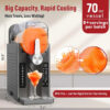 Slushie Machine: No Ice Needed All-in-One Slushy Maker for Home, Real-Time Temp Display, Auto-Clean, 6 Preset | Frozen Margaritas, Cocktails,...