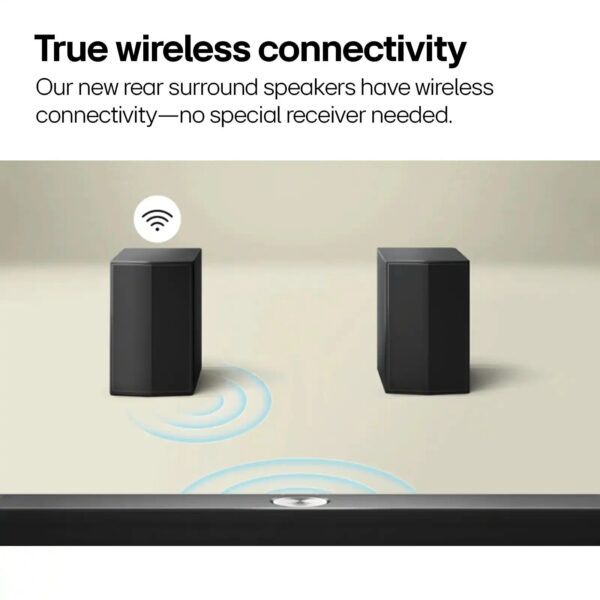 LG 5.1.1-Channel S70TR Home Theater Soundbar with Wireless Subwoofer and Rear Speakers, Dolby Atmos, WOW Orchestra Black