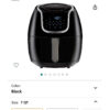 PowerXL Air Fryer Vortex Multi-Cooker, Roast/Bake/Dehydrate/Reheat, Non-Stick Basket, Includes Cookbook