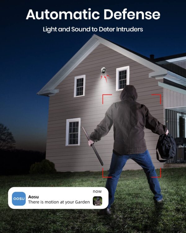 AOSU Security Cameras Wireless Outdoor Home System