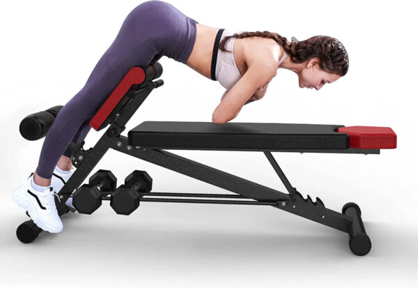 FINER FORM Multi-Functional Adjustable Weight Bench for Total Body Workout