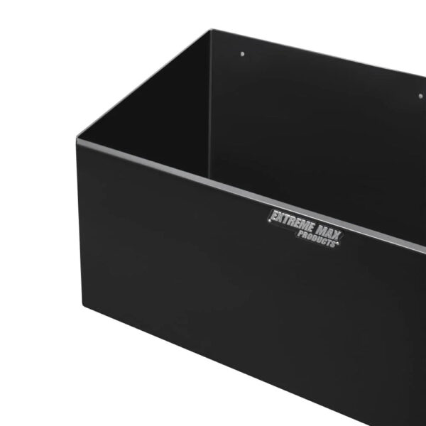 Extreme Max Dual Fuel Jug Holder Aluminum Design for Two 5 Gallon Jugs, Black Storage Organizer for Trailers & Garages