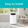 14,000 BTU Portable Air Conditioner with Heat and Remote Control, White