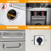 LGXEnzhuo 110V Electric Sugar Cane Press Juicer Machine, 800W Stainless Steel Desktop Sugarcane Juicing Crusher Extractor, with 3 Rollers for Home...
