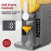 Slushie Machine: No Ice Needed All-in-One Slushy Maker for Home, Real-Time Temp Display, Auto-Clean, 6 Preset | Frozen Margaritas, Cocktails,...