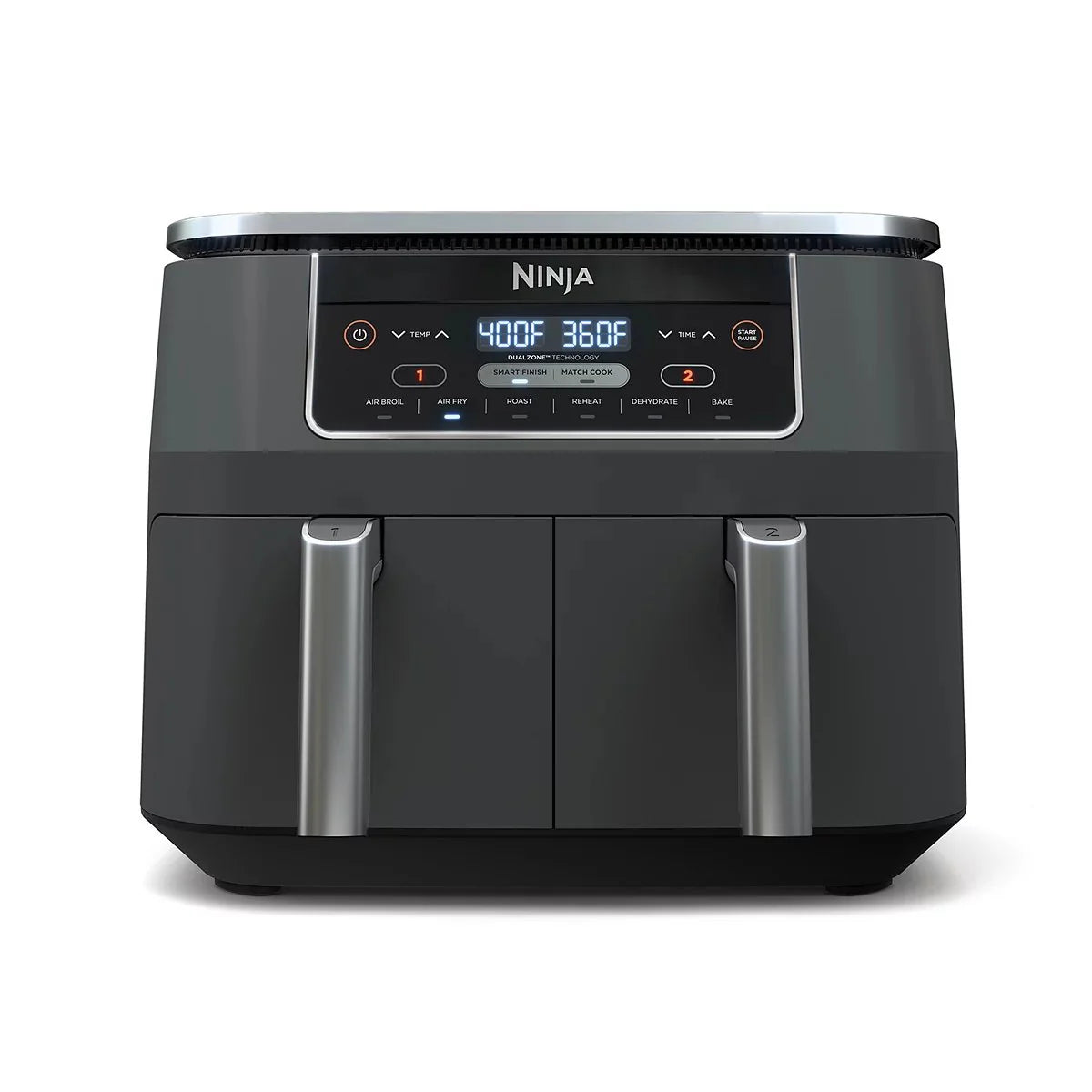 577e4acedfc3da6f53a43546ddadc52d4b08ff477f5d9c53fdad43adc5d08d36 Ninja Foodi 8 qt. Original Dualzone, 2-Basket Air Fryer with 6 Functions