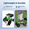 Hybrid - Most Compact All Terrain Knee Scooter for Adults for Foot Surgery Heavy Duty Knee Walker for Broken Ankle Foot Injuries Recovery Leg...