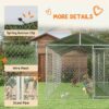 PawHut 19.7' x 7.5' x 7.5' Outdoor Dog Kennel W/ Waterproof Roof