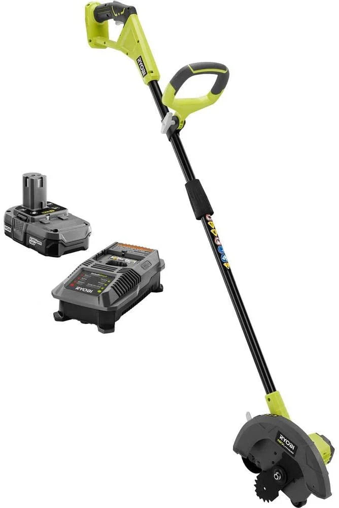 60a4e6a6a8a32ca88b2c8ddba636eb3dd2efcb8d7338031da0f433a887a5f497 9 in. 18-Volt Lithium-Ion Cordless Edger, 1.3 Ah Battery and Charger Included