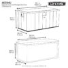 Lifetime 568 Litre Modern Outdoor Storage Deck Box Model 60384U
