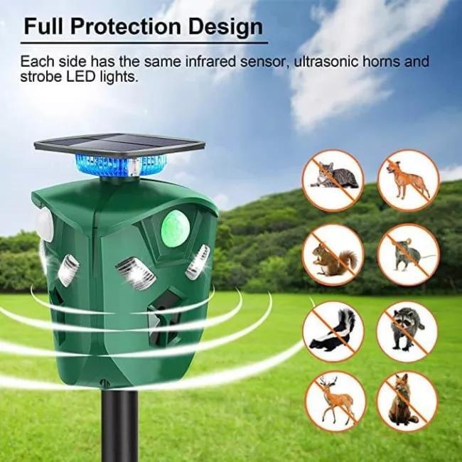 63dec259e9433c688a16b355f73e282eac00629780228201d8c25c9fbc98a56e 2021 New 360 Degree Solar animal Repeller