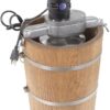 6 qt Country Ice Cream Maker Classic Wooden Tub Country Electric Motor