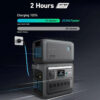 Portable Power Station, 1800W (2400W Peak) Solar Generator, 58 Minutes to Fully Charge, 1056wh LiFePO4 Battery,