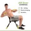AB Doer 360 Fitness System with 6 Pack Back Roller Provides an Abdominal and Total Body Workout with Aerobics to Burn Calories and Work Muscles...