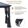 Acuff 10 Ft. W x 10 Ft. D Steel Patio Gazebo