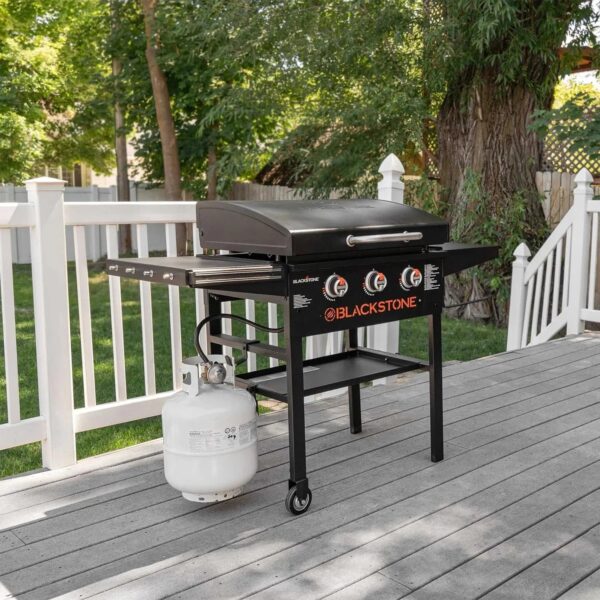 28 Inch Blackstone Griddle 2080 with Hood XL Griddle Original 3-Burner Outdoor Flat Top Grill, with Blackstone Griddle Accessories, Seasoning, and...