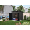 Modernist 7 ft. 2.5 in. x 7 ft. 3.5 in. x 7 ft. 5.5 in. Resin Storage Shed
