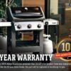 Weber 45010001 Spirit II E-310 3-Burner Liquid Propane Grill, Black