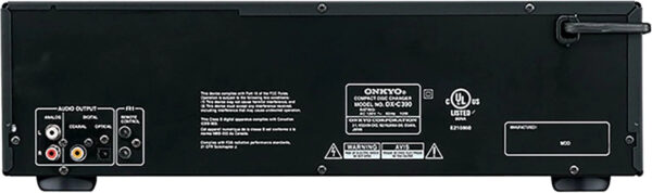Onkyo DXC390 6 Disc CD Changer,Black
