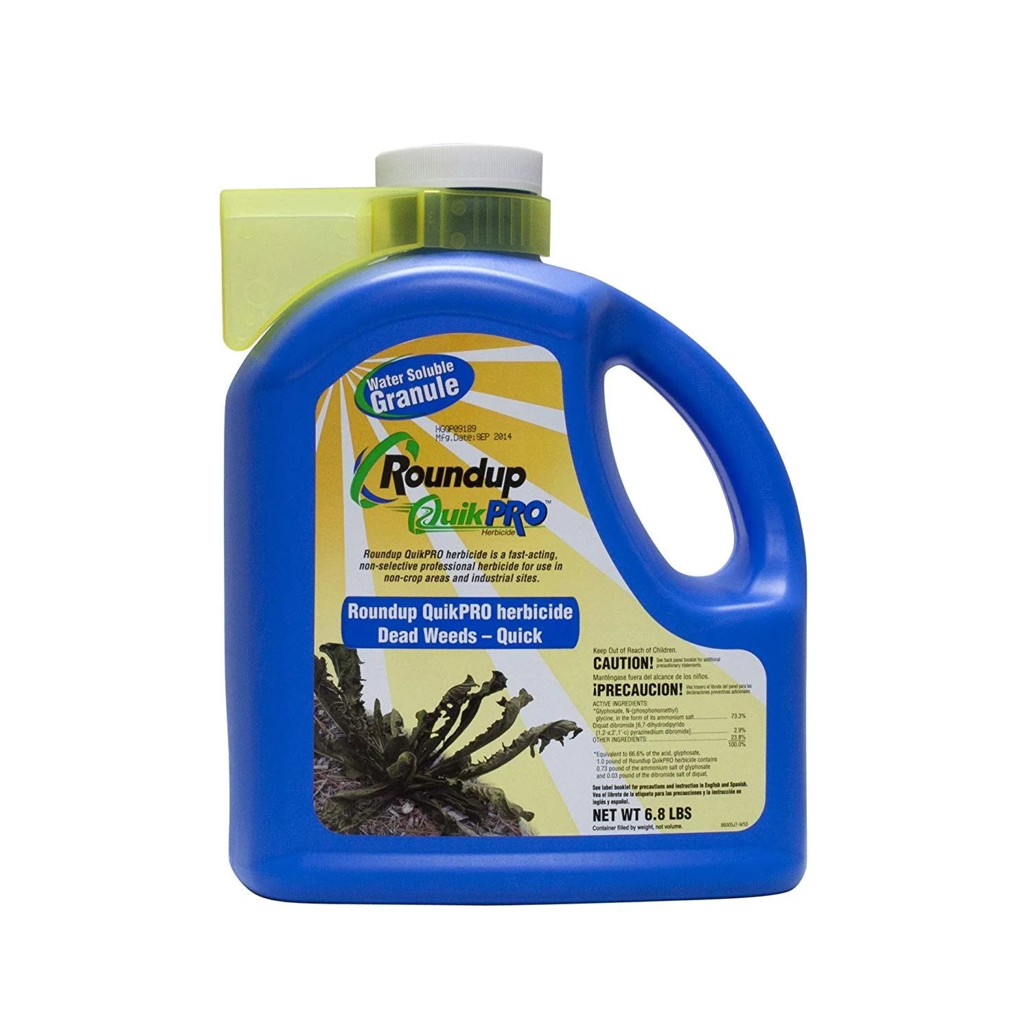6bcdc52ae7a8b0f61888122223d3980fd963d9ca8cd13da1c0485f018dbaf113 Roundup Quickpro Dry Formula with Glyphosate and Diquat (2 Jugs)