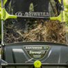 21-Inch Width Leaf & Grass Push Lawn Sweeper, Black