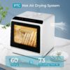 7 EUHOMY Countertop Dishwasher Portable