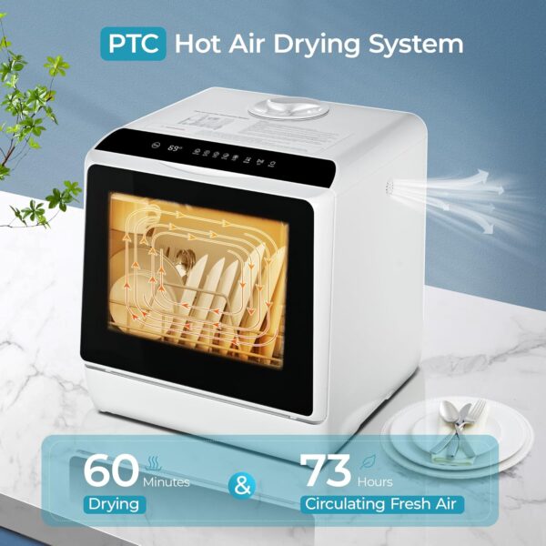 7 EUHOMY Countertop Dishwasher Portable
