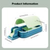 Ergocar Inflatable Swimming Pool with Water Slide, Inflatable Slide Water Pool with Awning, Inflatable Mega Bouncy Castle Water Park, Swim Centre...
