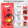 14 Gallon Portable Gas Fuel Tank with Pump, 2 Pack, Red