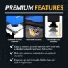 6 Ft Portable Pool Table, Adults Folding Billiards Tables for Game Room with Easy Foldable Storage, Includes Full Set of Billiard Balls, Cues,...
