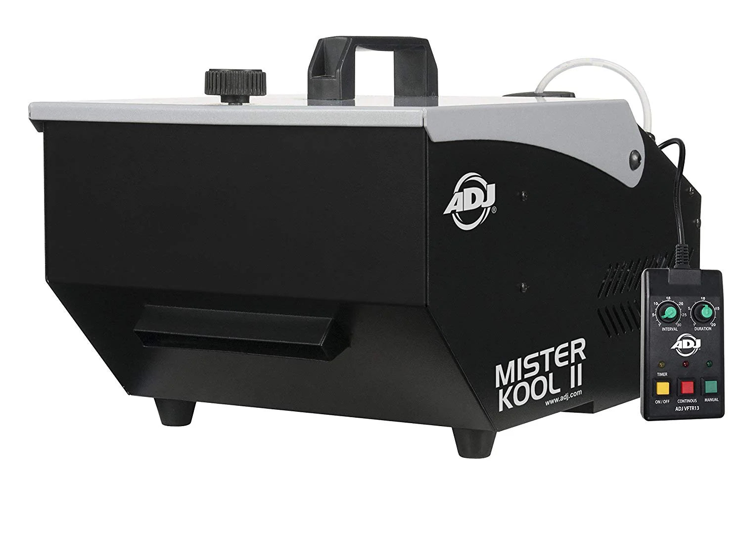 730d91808052ed7a082896483567c501d545929a55f386e66c0eb253e6589e84-1 ADJ Fog Machine Black Mister Kool II (Renewed)