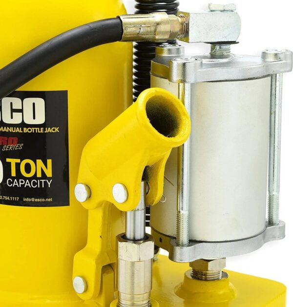ESCO 30 Ton Pro Series Air Hydraulic Bottle Jack Heavy Duty Lifting for Automotive and Industrial Use