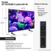 Samsung 85 Crystal UHD 4K Smart TV DU7200B with PurColor, HDR, and Tizen OS 2024 Model