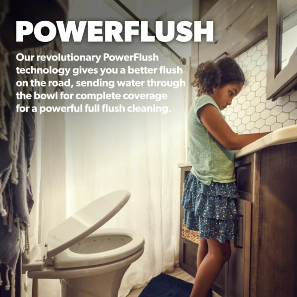 320 Series Standard Height RV Toilet - White