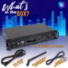 2-Channel Bluetooth Power Amplifier - 2000W Bridgeable Rack Mount Pro Audio Sound Wireless Home Stereo Receiver w/TRS XLR Input,LCD, Bridge Mode,...