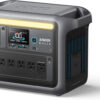 Portable Power Station, 1800W (2400W Peak) Solar Generator, 58 Minutes to Fully Charge, 1056wh LiFePO4 Battery,