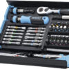 Smart Tool Kit 2200SC-31 I 73-piece set, drive: hexagon 6.3 (1/4 inch), capable of accommodating the maximum number of tools in the smallest space...