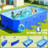 Foldable Pool, Large Non-Inflatable Swimming Pool For Kids,Adult Collapsible Pools Hard Plastic Shell, Oversized Thickened,Portable Folding Kids...