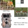 5-Pack Game & Deer Trail Cameras 16MP 1920x1080P Video Hunting Wildlife Cams Time Lapse with Night Vision