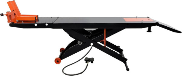 APlusLift MT1500X 1500LB Air-Operated Motorcycle & ATV Lift Table 48" Wide with Side Extensions, 2-Year Warranty