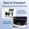 Hybrid - Most Compact All Terrain Knee Scooter for Adults for Foot Surgery Heavy Duty Knee Walker for Broken Ankle Foot Injuries Recovery Leg...