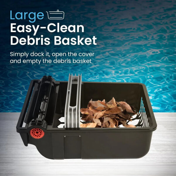 Betta SE Solar Powered Automatic Robotic Pool Surface Skimmer Cleaner with 30-Hour Continuous Cleaning Battery Power and Re-Engineered Twin Salt...