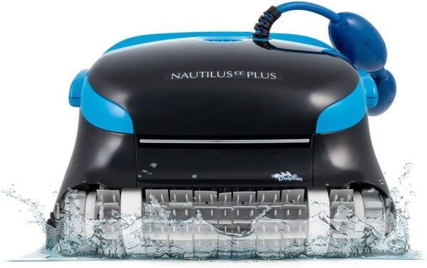 Dolphin Nautilus CC Plus Wi-Fi Automatic Robotic Pool Vacuum Cleaner, Always Cleaning, Never Charging, with Wall Climbing Scrubber Brush, Ideal...