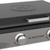Blackstone 1666 22 Tabletop Griddle with Stainless Steel Faceplate, Powder Coated Steel, Black
