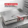 14 Inch Electric Griddle, Non-Stick Flat Top Grill Commercial Electric Countertop Griddles Stainless Steel Adjustable Temperature Control 90 F-575...