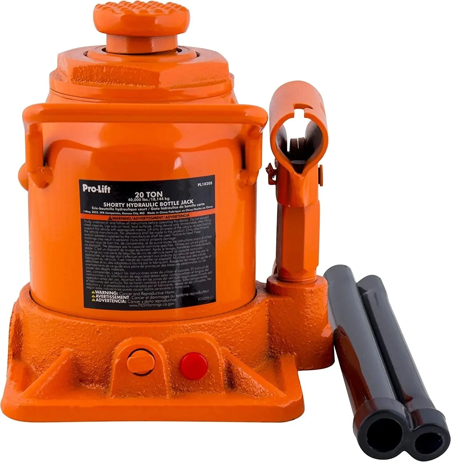83534676e9a928aea7906d2270896fb4cf02fdadc4876e1a5faced8d0e905696 20 Ton Shorty Hydraulic Bottle Jack - Portable Car Jack 40000 Lbs Capacity with Pump Handle for Car Sedans SUV