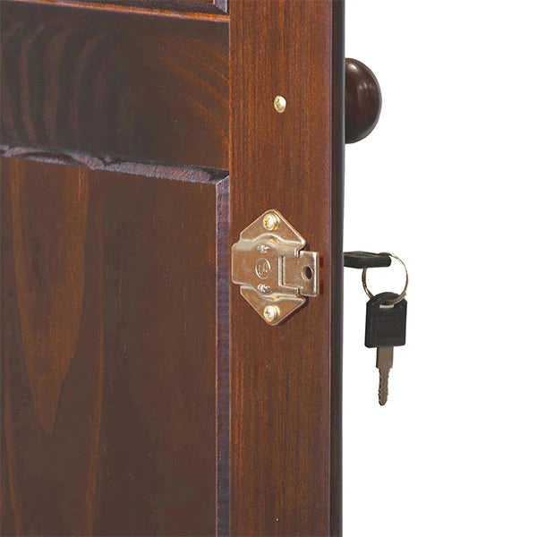 100% Solid Wood Grand Wardrobe Armoire - Mocha
