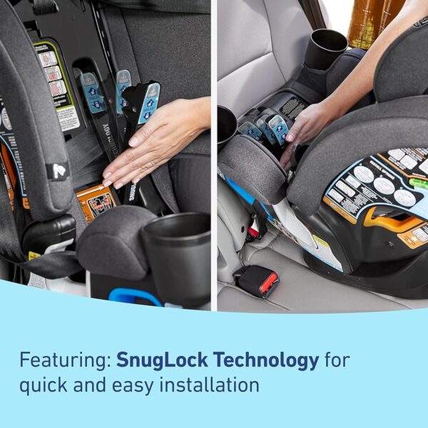 4Ever DLX 4-in-1 Car Seat, Charlie | Infant to Toddler Car Seat, with 10 Years of Use | Rear-Facing, Forward-Facing and Booster Modes | Safe,...