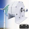 12000W Low RPM Permanent Magnet Generator 12V 24V 48V 120V 220V, Free Energy Gearless Permanent Magnet Generator Motor DIY for Wind Turbine Water...